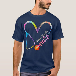 Public Health Nurse Watercol Love Heart Stethoscop T-Shirt