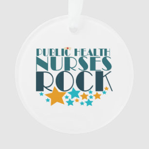Public Health Nurses Rock Ornament
