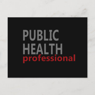 public health professional postcard