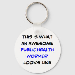 public health worker, awesome key ring