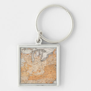 Public Indebtedness, Statistical US Lithograph Key Ring