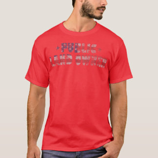 Public Land Owner Patriotic American Flag Distress T-Shirt
