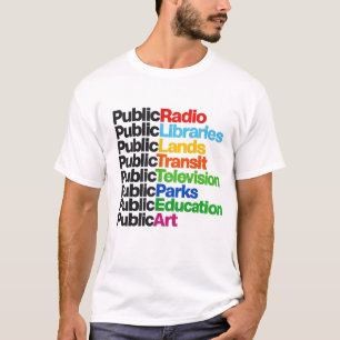Public Libraries Radio Television Art Parks TV T-Shirt