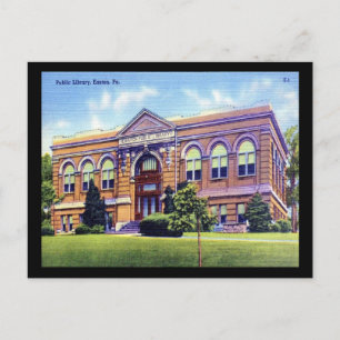 Public Library, Easton, PA Vintage Postcard