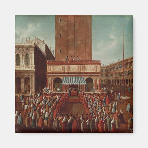 Public Lottery at Loggetta, the Piazza San Magnet