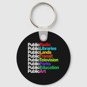 Public Radio Libraries Lands Transit Tedenimion Key Ring