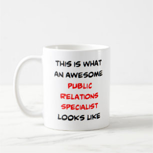 public relations specialist, awesome coffee mug