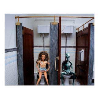 Public Rest Rooms. Poster
