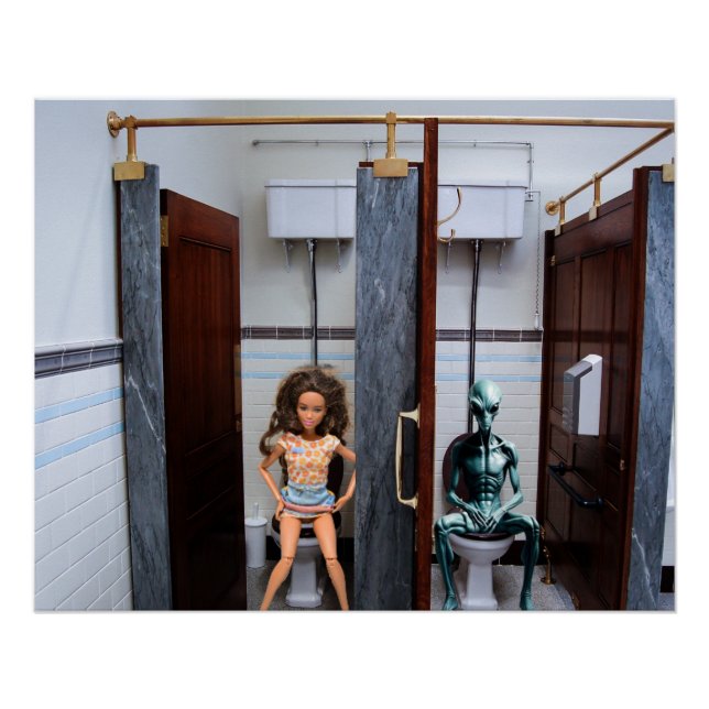 Public Rest Rooms. Poster (Front)