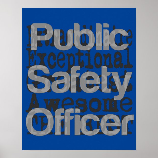 Public Safety Officer Extraordinaire Poster (Front)