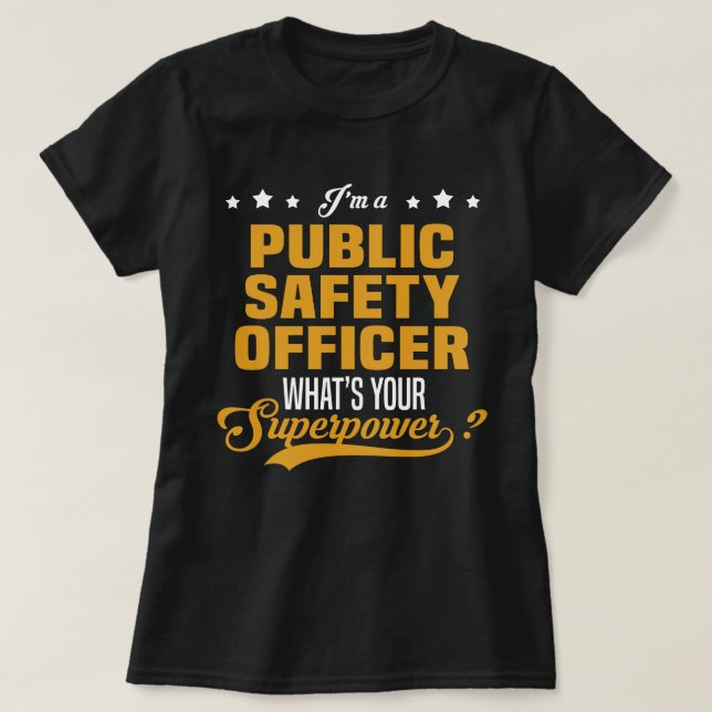 Public Safety Officer T-Shirt (Design Front)