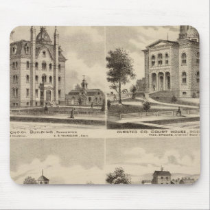 Public School, Court House, Minnesota Mouse Pad