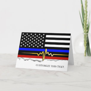 Public Service Trifecta Flag Card