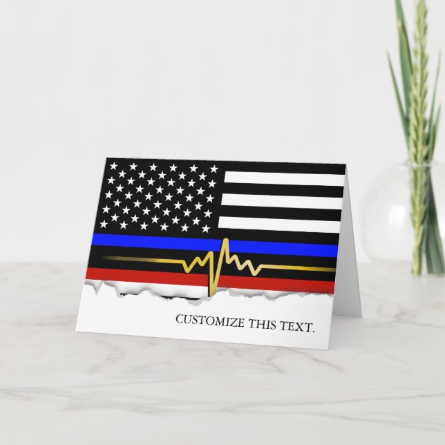 Public Service Trifecta Flag | Card (Front)