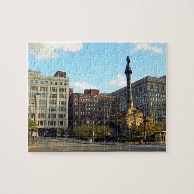 Public Square Cleveland Jigsaw Puzzle (Horizontal)