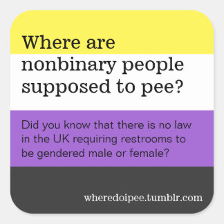 Public toilet stickers