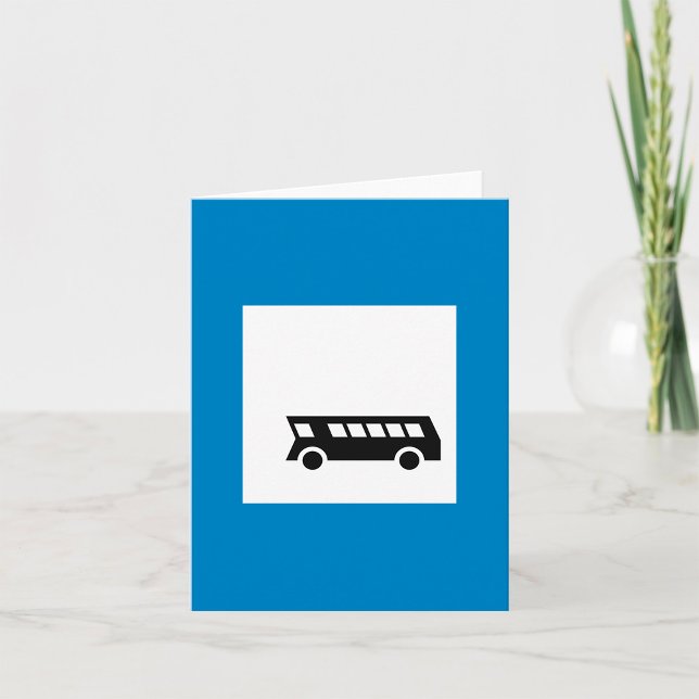Public Transport Bus Stop Sign Urban Transit  Card (Creator Uploaded)