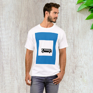 Public Transport Bus Stop Sign Urban Transit  T-Shirt