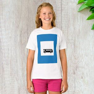 Public Transport Bus Stop Sign Urban Transit  T-Shirt