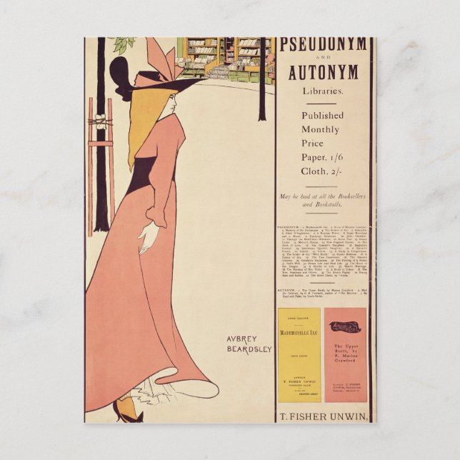 Publicity poster for 'The Yellow Book' Postcard (Front)