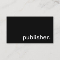 Publisher Business Card