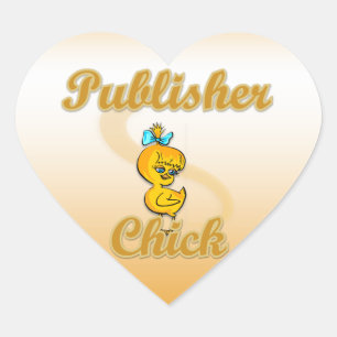 Publisher Chick Heart Sticker