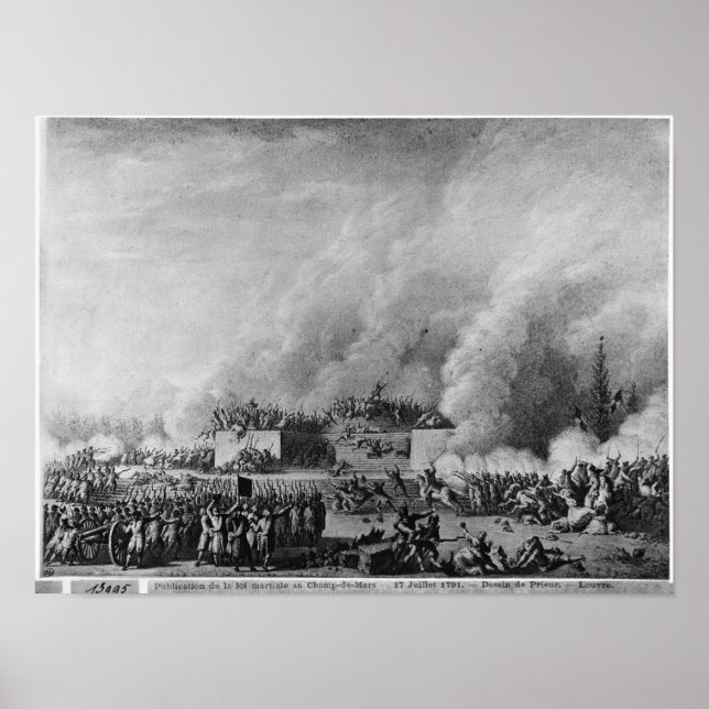 Publishing the martial law at the poster (Front)