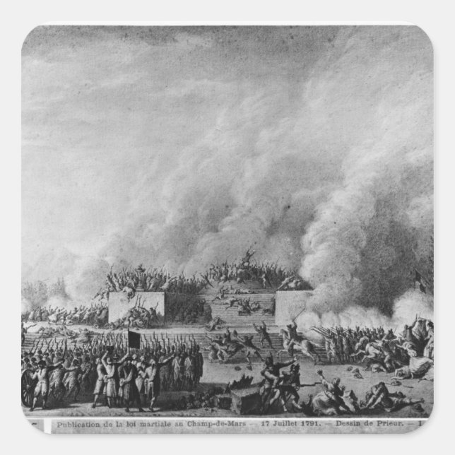 Publishing the martial law at the square sticker (Front)