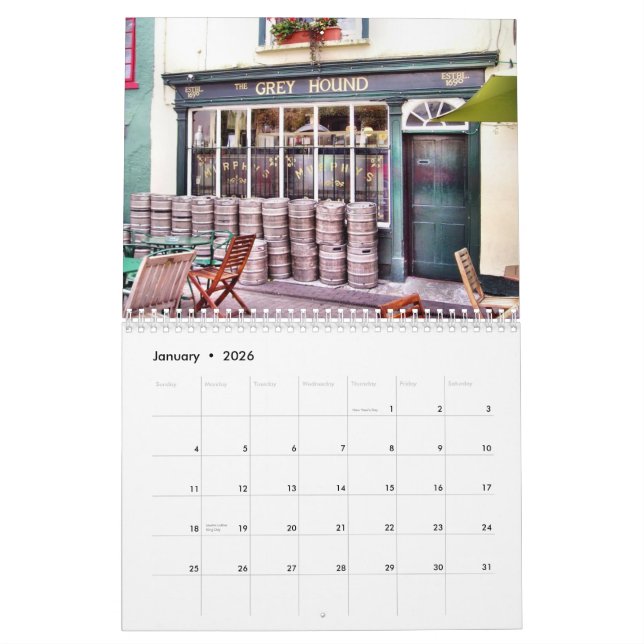 Pubs of Ireland Calendar (Jan 2026)
