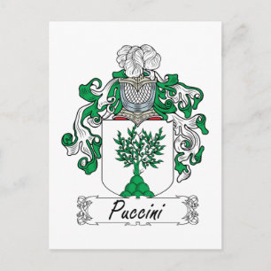 Puccini Family Crest Postcard