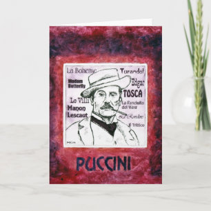 PUCCINI greetings Card