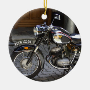 Puch 125 SV Ceramic Tree Decoration