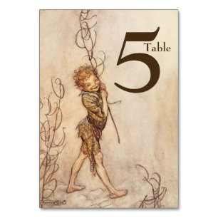Puck A Midsummer Night's Dream Table Number Card