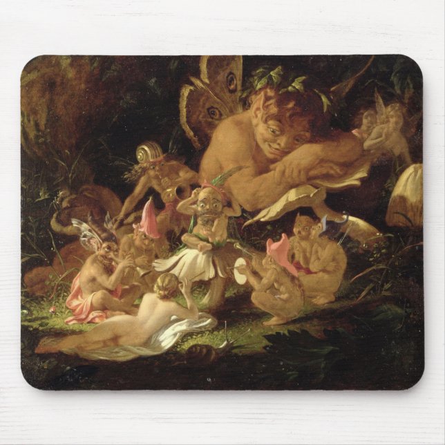 Puck and Fairies, from 'A Midsummer Night's Dream' Mouse Pad (Front)