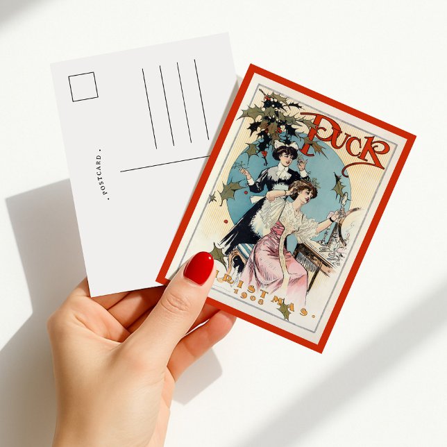 Puck Christmas 1908 Postcard (Creator Uploaded)