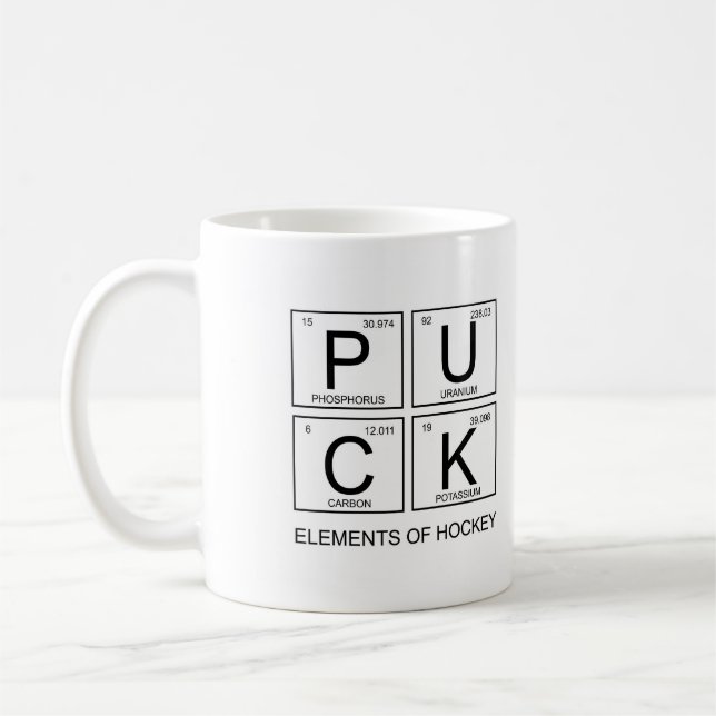 PUCK Elements Of Hockey Mug (Left)