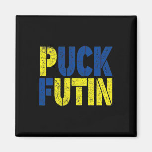Puck Futin For This War - War On Ukraine - Support Magnet