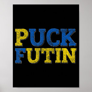 PUCK FUTIN I Stand With Ukraine Poster