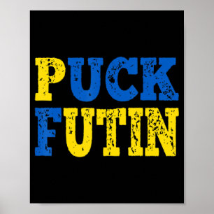 Puck Futin Meme I Stand With Ukraine Ukrainian Lov Poster