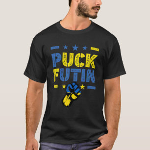 Puck Futin Meme I Stand With Ukraine Ukrainian Lov T-Shirt