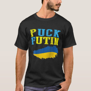 Puck Futin Meme I Stand With Ukraine Ukrainian Lov T-Shirt