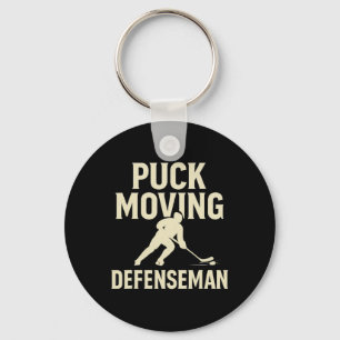 Puck Moving Defenceman Hockey Player Defense Key Ring