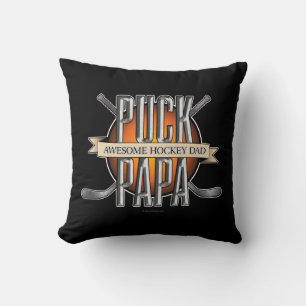 Puck Papa (Hockey Dad) Cushion