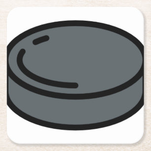 puck square paper coaster