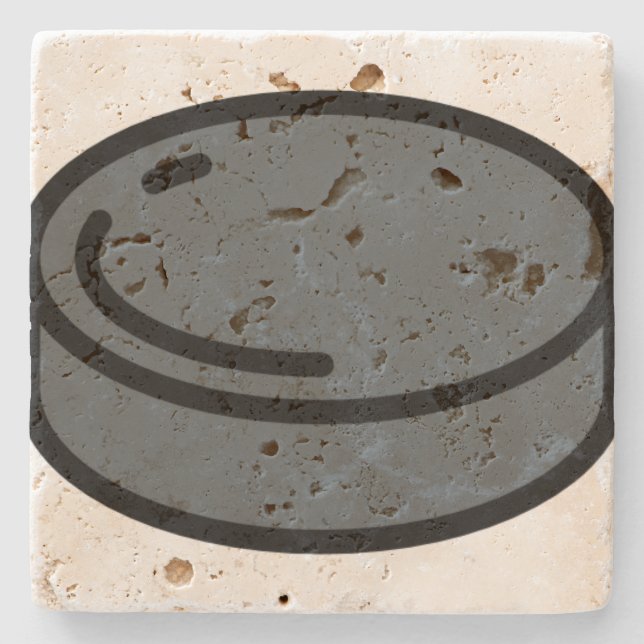 puck stone coaster (Front)