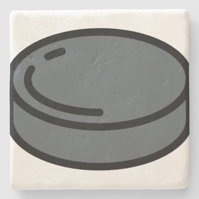 puck stone coaster (Front)