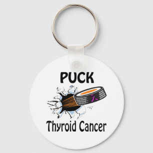 Puck The Causes Thyroid Cancer Keychain