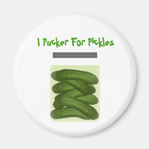 Pucker For Pickles Magnet