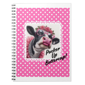 Pucker Up Buttercup! Spiral Photo Notebook