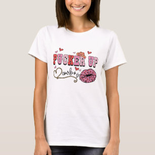 Pucker Up Cowboys Womens  T-Shirt